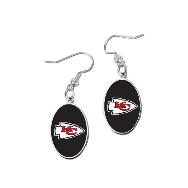 Kansas City Chiefs Earrings Jewelry Carded Round