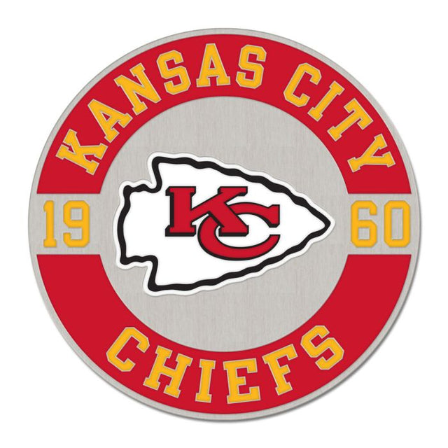 Tarjeta de joyería con pin esmaltado de colección establecida de los Kansas City Chiefs