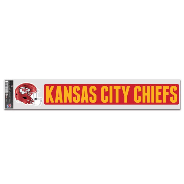 Calcomanías para fanáticos de los Kansas City Chiefs de 3" x 17"