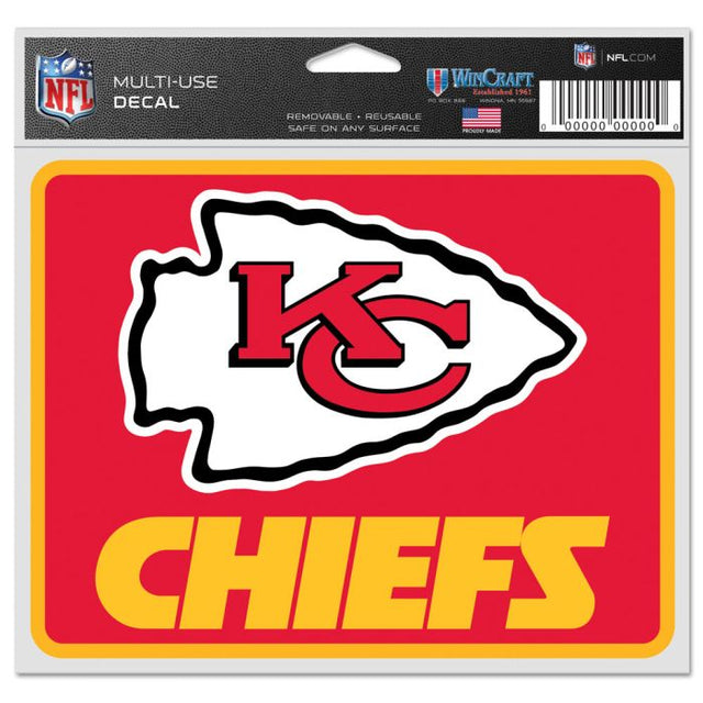 Calcomanías para fanáticos de los Kansas City Chiefs de 5" x 6"