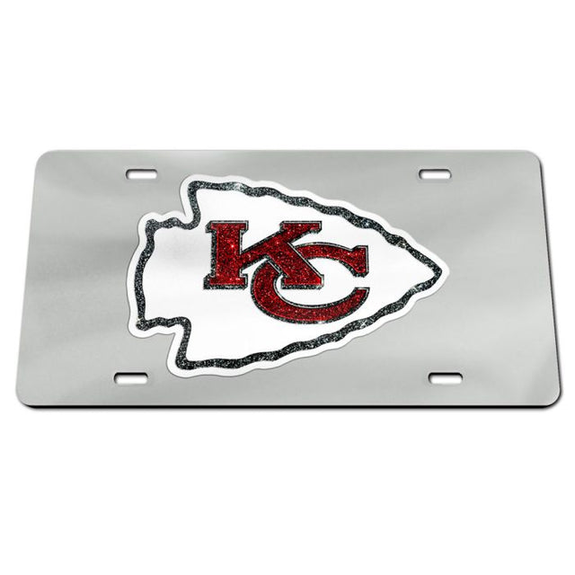 Matrícula acrílica especial con el logotipo BRILLO de los Kansas City Chiefs