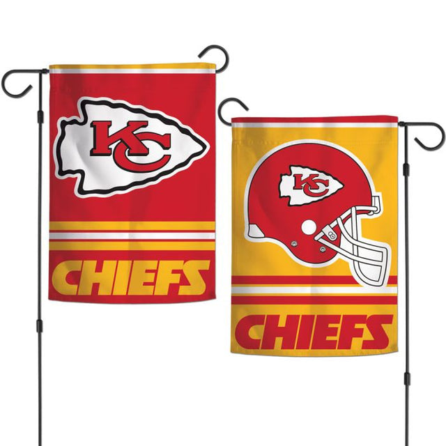 Banderas de jardín de los Kansas City Chiefs, de 2 lados, 12,5" x 18"