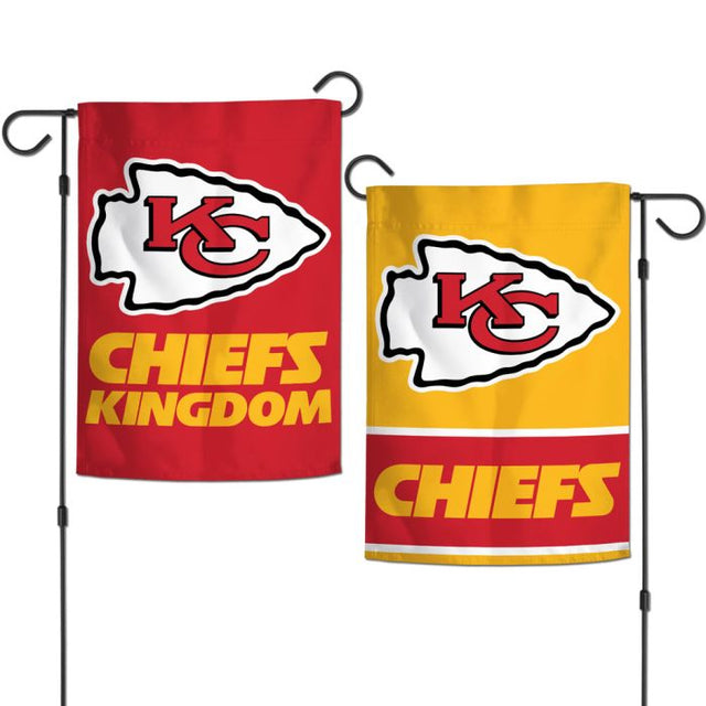 Banderas de jardín de los Kansas City Chiefs, de 2 lados, 12,5" x 18"