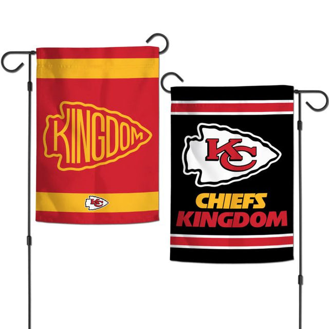 Banderas de jardín de los Kansas City Chiefs, de 2 lados, 12,5" x 18"