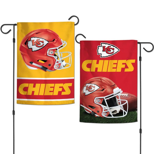 Banderas de jardín de los Kansas City Chiefs, de 2 lados, 12,5" x 18"