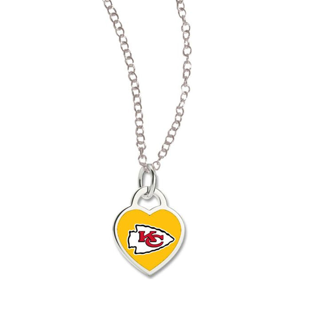 Collar con corazón en 3D de los Kansas City Chiefs