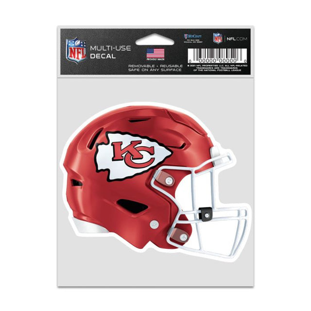 Calcomanías para fanáticos de los Kansas City Chiefs, casco de 3,75" x 5"