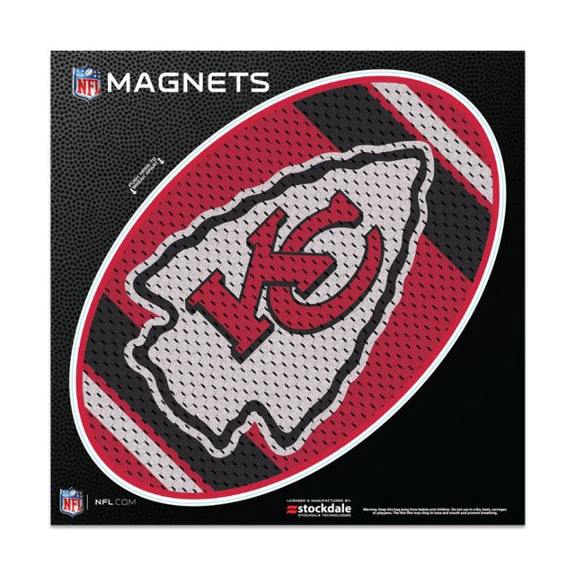 Imanes para exteriores con la camiseta de los Kansas City Chiefs, 6" x 6"