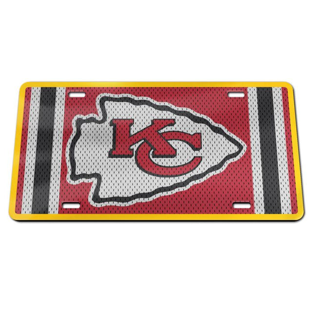 Matrícula acrílica especial de los Kansas City Chiefs JERSEY