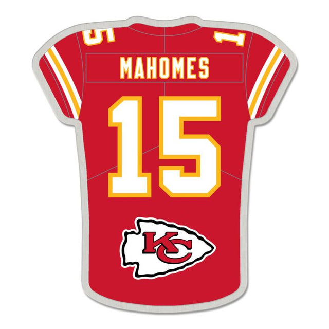 Tarjeta de joyería con pin de colección de la camiseta de los Kansas City Chiefs de Patrick Mahomes II