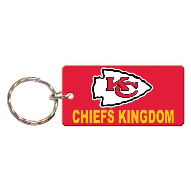 Llavero rectangular de los Kansas City Chiefs