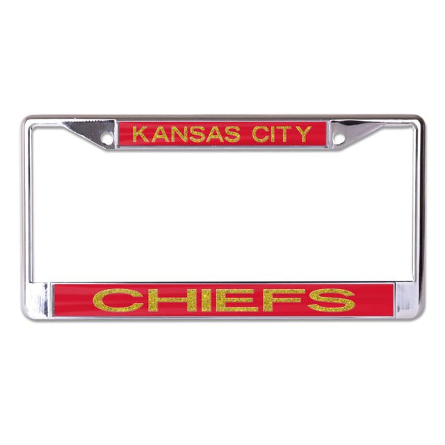 Marco de licencia de Kansas City Chiefs, talla pequeña, estampado