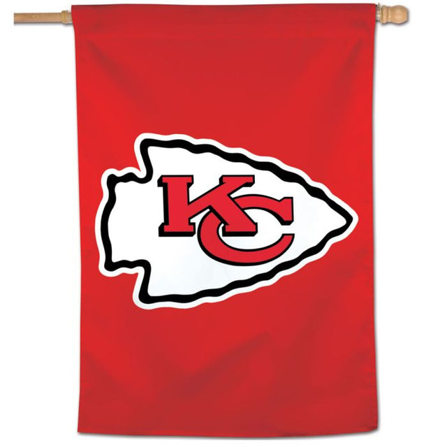 Bandera vertical con el logotipo de los Kansas City Chiefs de 28" x 40"