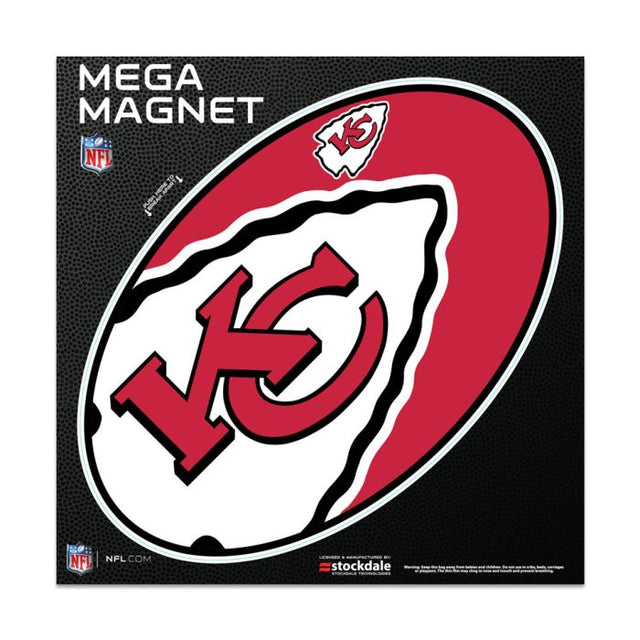 Imanes para exteriores MEGA de los Kansas City Chiefs, 6" x 6"