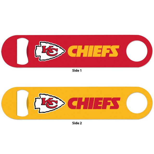 Abridor de botellas de metal de dos caras de los Kansas City Chiefs