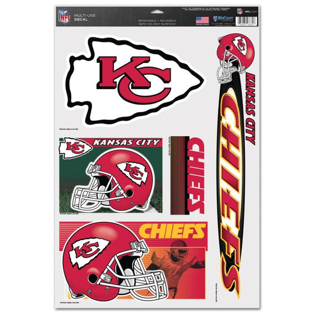 Calcomanía multiusos de los Kansas City Chiefs, 11" x 17"