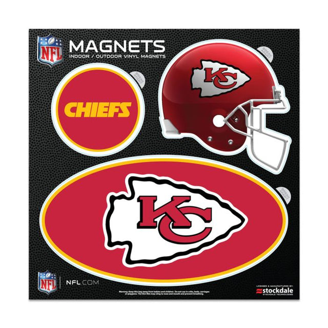 Imanes para exteriores de los Kansas City Chiefs, 6" x 6"