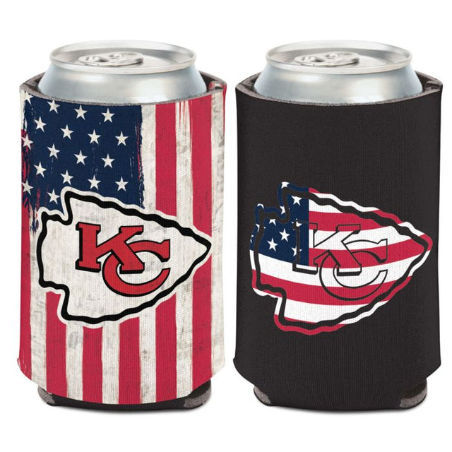 Enfriador de lata patriótico de Kansas City Chiefs, 12 oz.