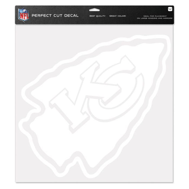 Calcomanía de corte perfecto de los Kansas City Chiefs, 17" x 17"