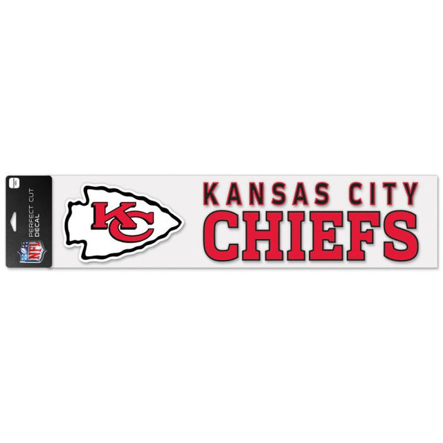 Calcomanías de corte perfecto de los Kansas City Chiefs, 4" x 17"