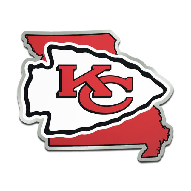 Emblema acrílico para automóvil de los Kansas City Chiefs STATE