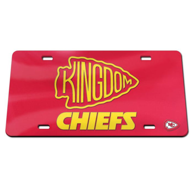 Matrícula acrílica especial de los Kansas City Chiefs