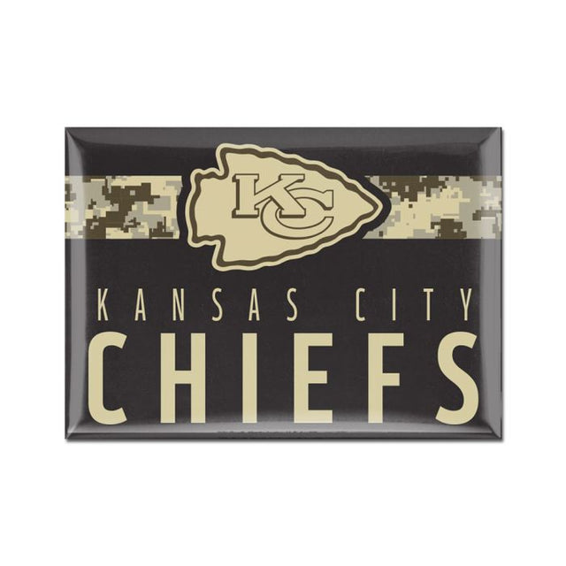 Imán metálico estándar de los Kansas City Chiefs, 2,5" x 3,5"