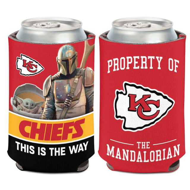 Enfriador de lata Kansas City Chiefs / Star Wars Mandalorian de 12 oz.