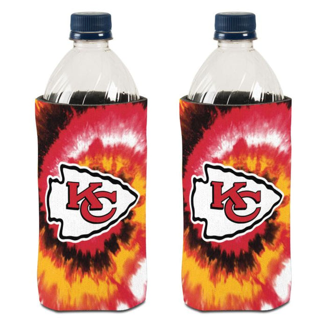 Enfriador de lata con teñido anudado de los Kansas City Chiefs de 20 oz.