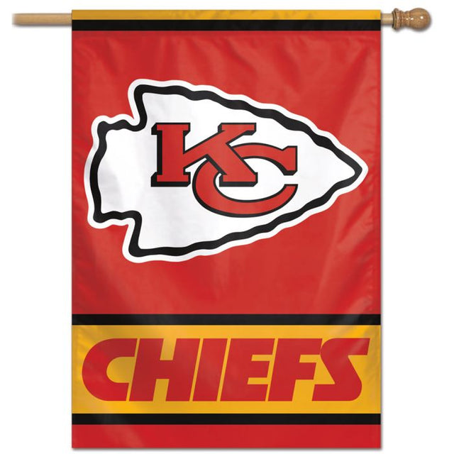 Bandera vertical de los Kansas City Chiefs de 28" x 40"