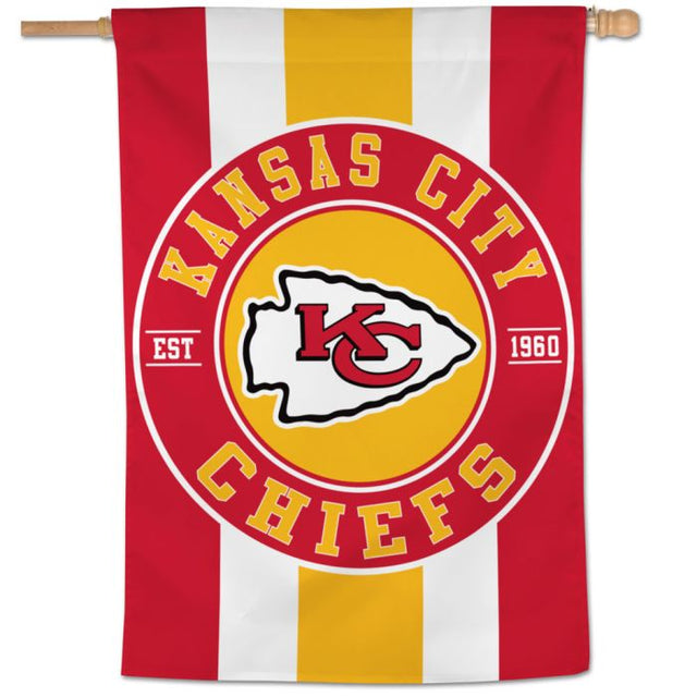 Bandera vertical de los Kansas City Chiefs de 28" x 40"