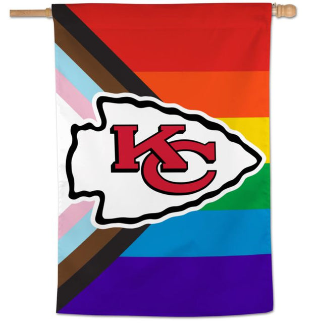 Bandera vertical de los Kansas City Chiefs de 28" x 40"