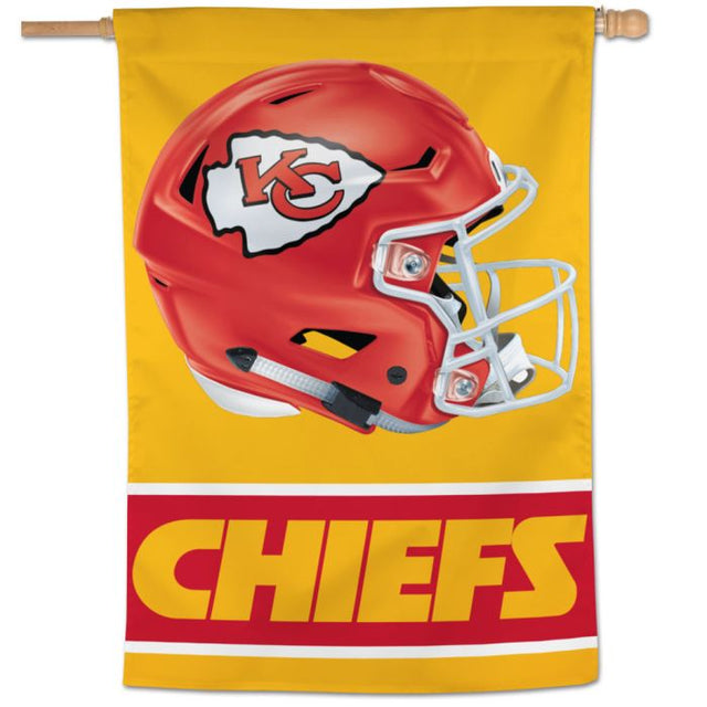 Bandera vertical de los Kansas City Chiefs de 28" x 40"