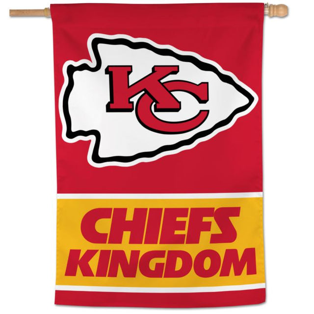 Bandera vertical de los Kansas City Chiefs de 28" x 40"