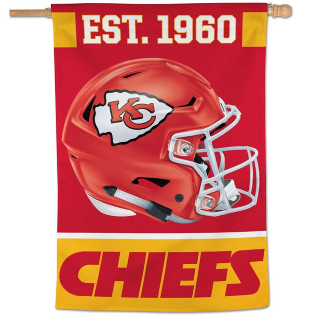 Bandera vertical de los Kansas City Chiefs de 28" x 40"