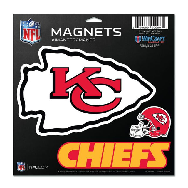 Imán de vinilo de los Kansas City Chiefs de 11" x 11"