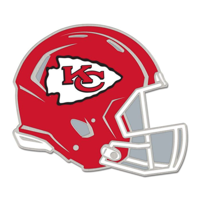 Tarjeta de joyería con pin esmaltado para coleccionistas con casco de los Kansas City Chiefs