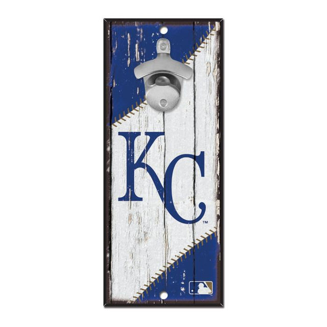 Letrero destapador de botellas de los Kansas City Royals de 5 x 11 pulgadas