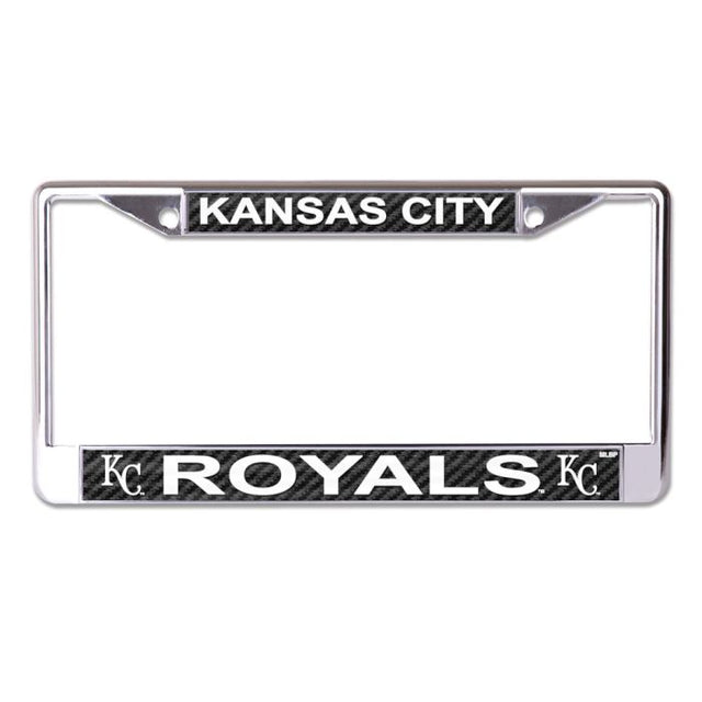 Kansas City Royals CARBON Lic Plt Frame S/L Printed