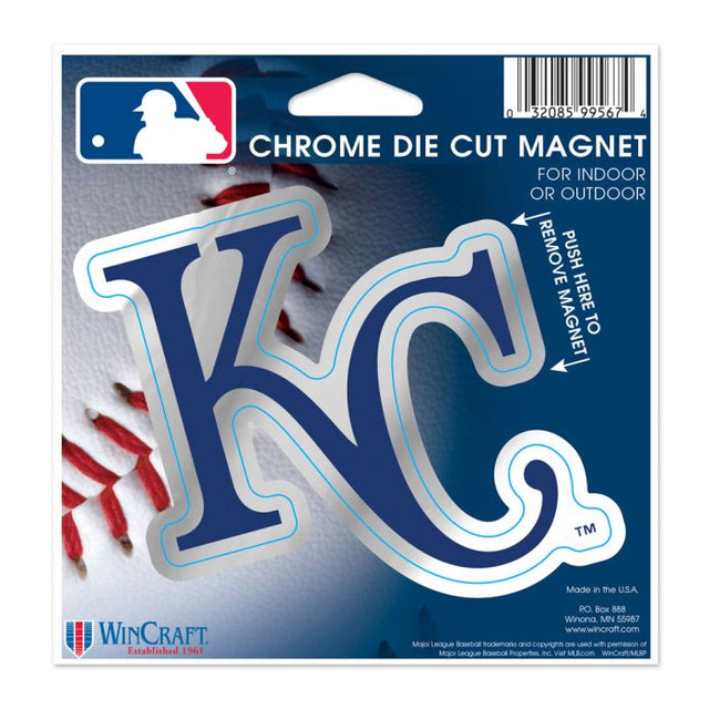 Kansas City Royals Chrome Magnet 5.25 X 5.125