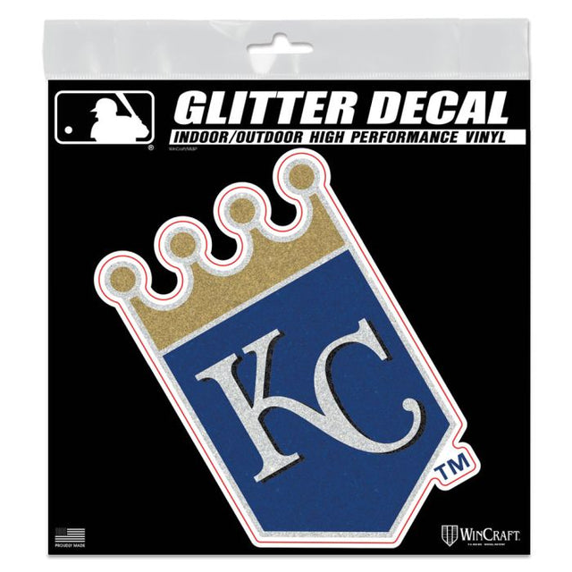 Kansas City Royals Decal Glitter 6" x 6"