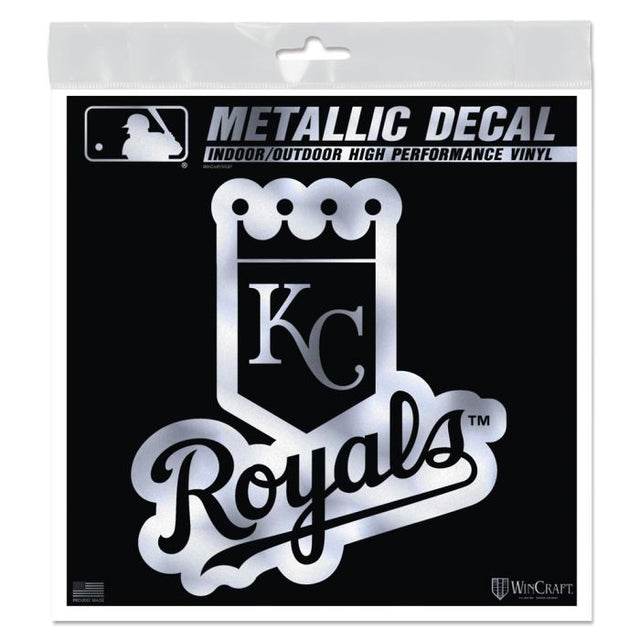 Kansas City Royals Decal Metallic 6" x 6"