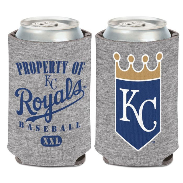 Enfriador de lata gris jaspeado de Kansas City Royals de 12 oz.