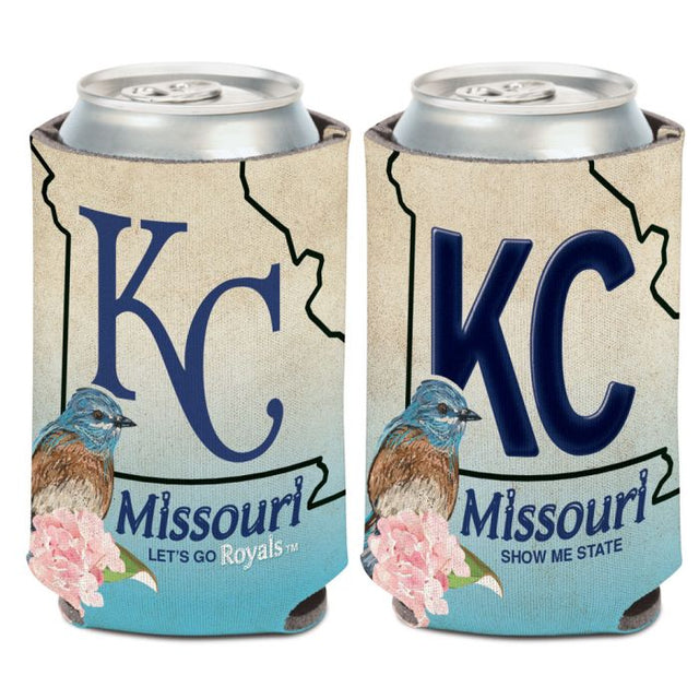 Enfriador de lata con placa de matrícula de Kansas City Royals de 12 oz.