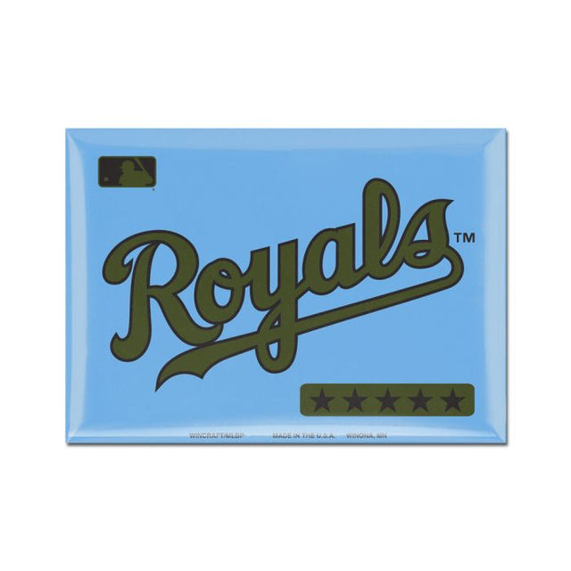 Imán de metal de los Kansas City Royals de 2,5" x 3,5"