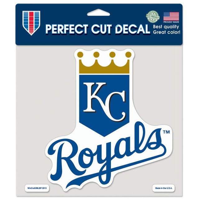 Calcomanía de color de corte perfecto de los Kansas City Royals de 8" x 8"