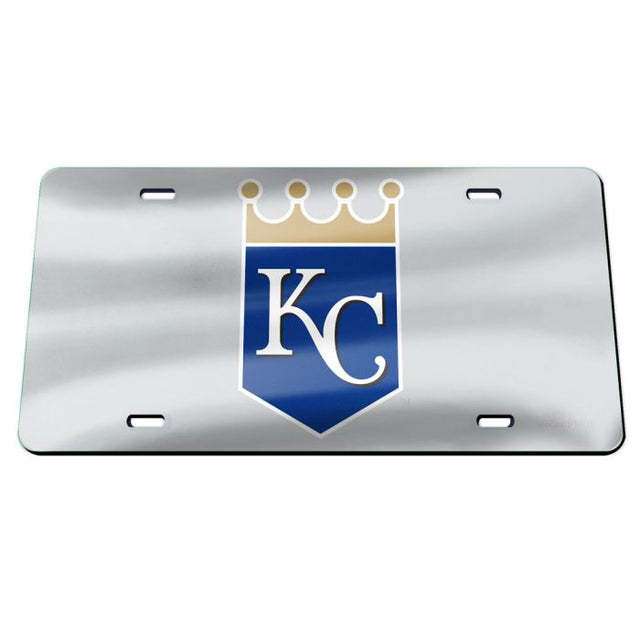 Kansas City Royals SILVER Specialty Acrylic License Plate