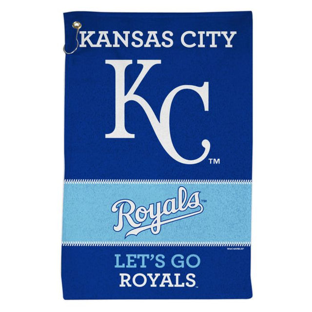 Toalla deportiva de 16 x 25 pulgadas con el lema de los Kansas City Royals