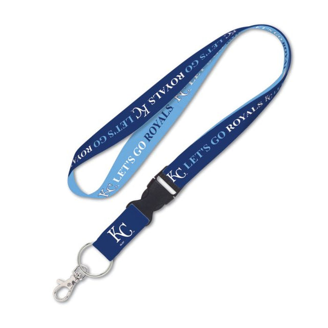 Kansas City Royals SLOGAN Lanyard w/detachable buckle 1"