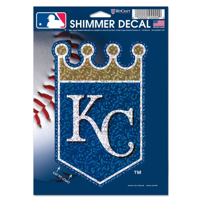 Kansas City Royals Shimmer Decals 5" x 7"